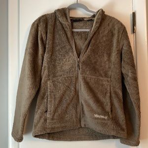 Hooded Fuzzy Full-Zip Marmot Jacket